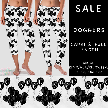 PREORDER Batch #223 - Black Friday - Closes 10/18 - ETA mid Nov - Sale Full and Capri Length Joggers