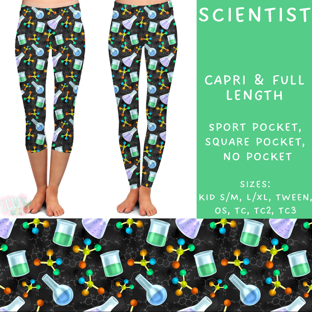 Batch #248 - Careers Collection - Closes 12/4 - ETA late Jan - Scientist Full and Capri Length Leggings