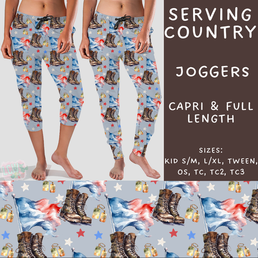 Batch #248 - Careers Collection - Closes 12/4 - ETA late Jan - Serving Country Full and Capri Length Joggers