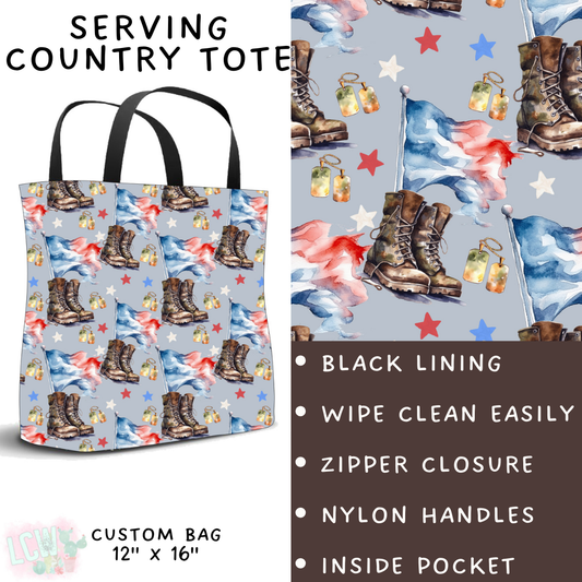 Batch #248 - Careers Collection - Closes 12/4 - ETA late Jan - Serving Country Tote