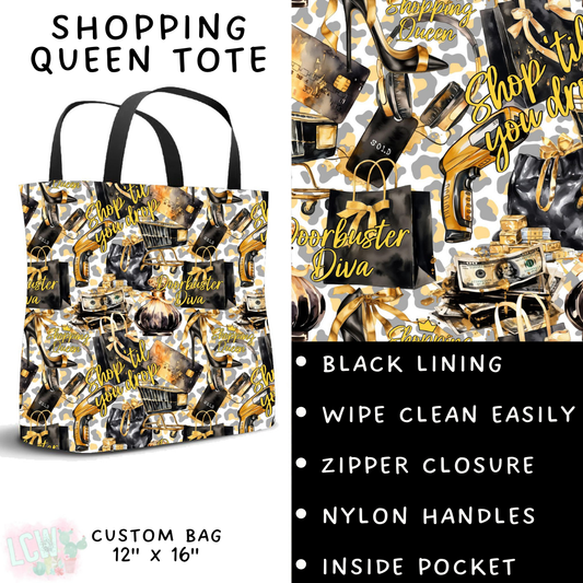 PREORDER Batch #223 - Black Friday - Closes 10/18 - ETA mid Nov - Shopping Queen Tote