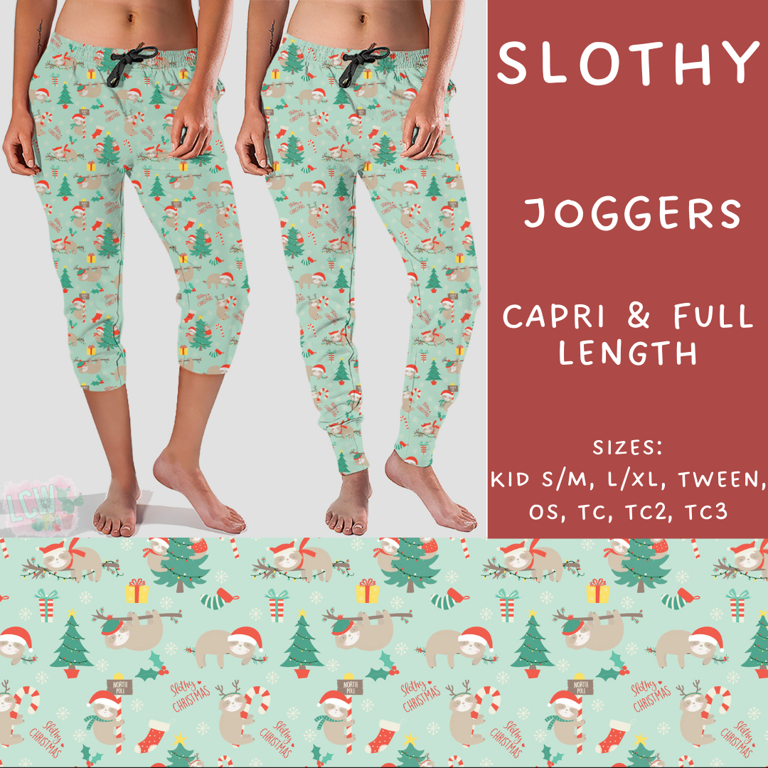 PREORDER  Batch #217 - Christmas Spirit - Closes 10/16 - ETA late Nov - Slothy Full and Capri Length Joggers