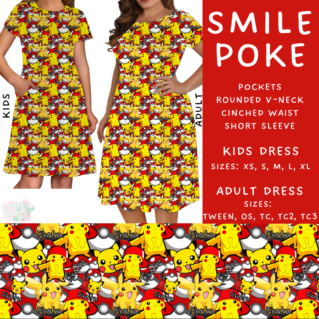 Batch #278 - Cool Characters 7 - Closes 1/29 - ETA early April - Smile Poke Adult & Kids Dresses