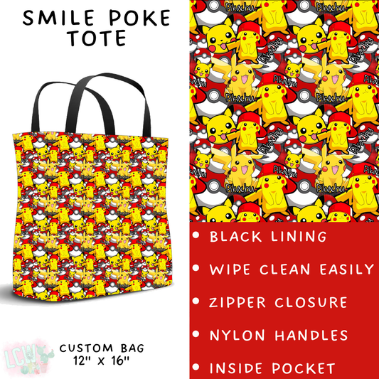 Batch #278 - Cool Characters 7 - Closes 1/29 - ETA early April - Smile Poke Tote