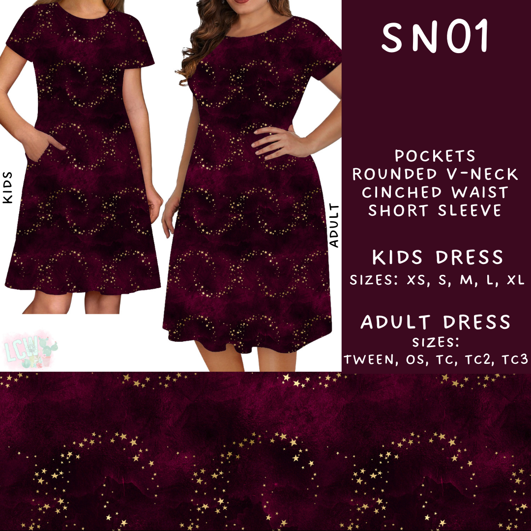 Batch #269 - Starry Night - Closes 1/13 - ETA mid/late March - SN01 Adult & Kids Dresses