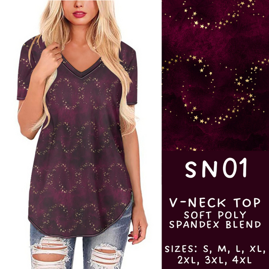 Batch #269 - Starry Night - Closes 1/13 - ETA mid/late March - SN01 V-Neck Tee