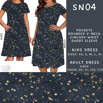 Batch #269 - Starry Night - Closes 1/13 - ETA mid/late March - SN04 Adult & Kids Dresses