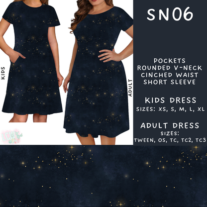 Batch #269 - Starry Night - Closes 1/13 - ETA mid/late March - SN06 Adult & Kids Dresses