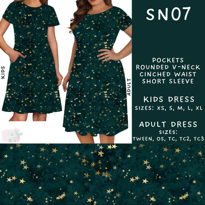 Batch #269 - Starry Night - Closes 1/13 - ETA mid/late March - SN07 Adult & Kids Dresses