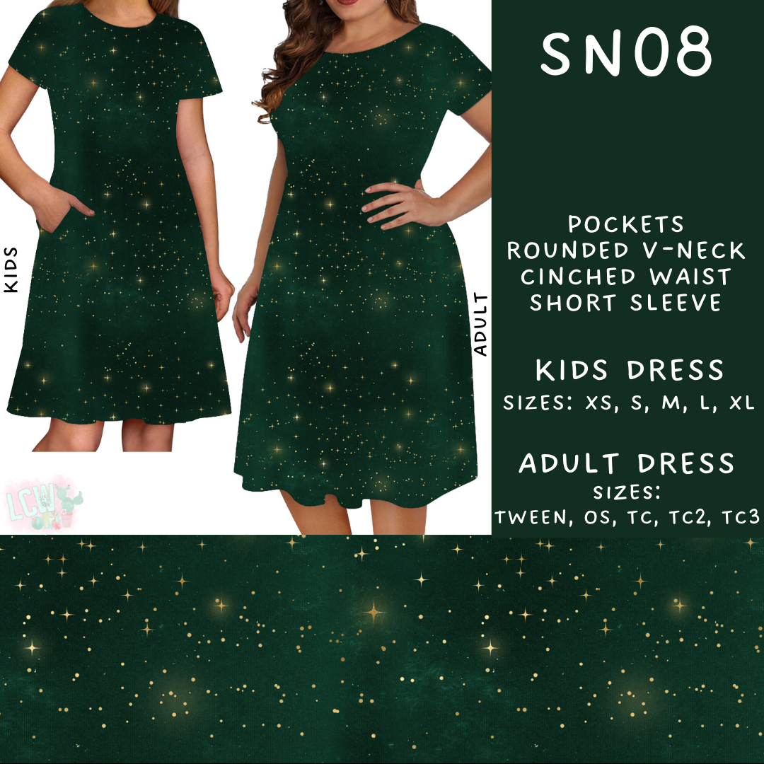 Batch #269 - Starry Night - Closes 1/13 - ETA mid/late March - SN08 Adult & Kids Dresses