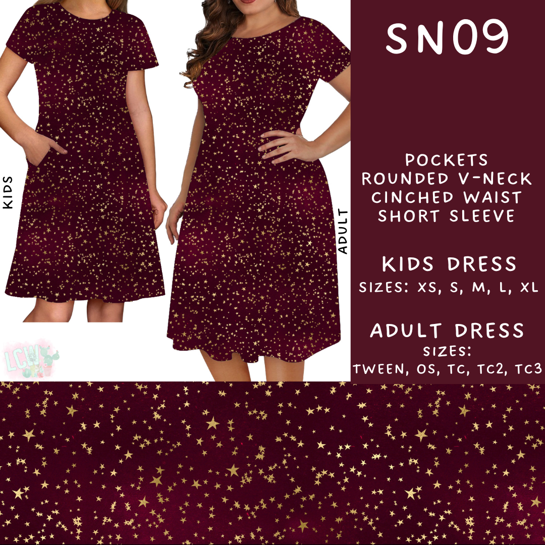 Batch #269 - Starry Night - Closes 1/13 - ETA mid/late March - SN09 Adult & Kids Dresses