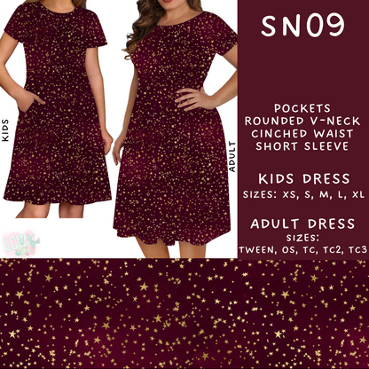 Batch #269 - Starry Night - Closes 1/13 - ETA mid/late March - SN09 Adult & Kids Dresses