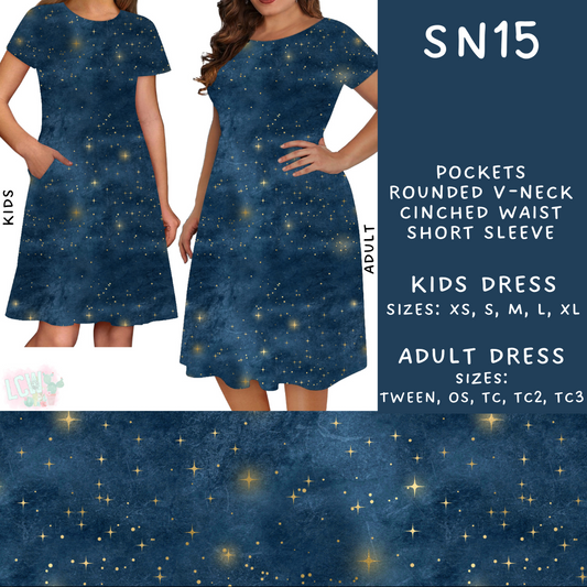 Batch #269 - Starry Night - Closes 1/13 - ETA mid/late March - SN15 Adult & Kids Dresses