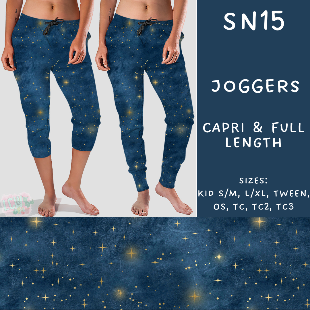 Batch #269 - Starry Night - Closes 1/13 - ETA mid/late March - SN15 Full and Capri Length Joggers