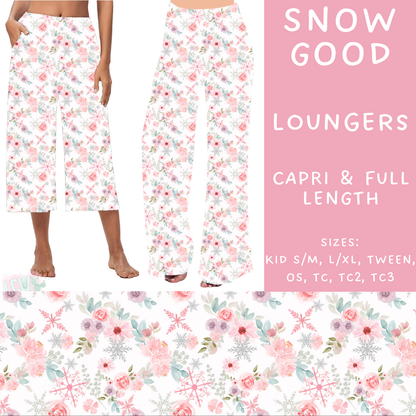 PREORDER  Batch #217 - Christmas Spirit - Closes 10/16 - ETA late Nov - Snow Good Capri and Full Length Loungers