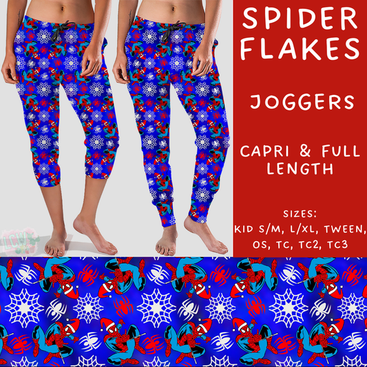 PREORDER Batch #219 - Christmas Characters - Closes 10/21 - ETA late Nov - Spider Flakes Full and Capri Length Joggers