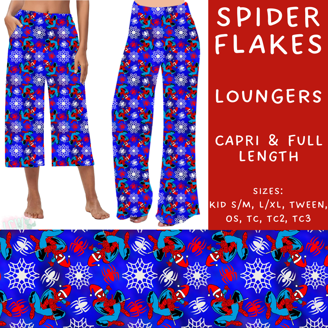 PREORDER Batch #219 - Christmas Characters - Closes 10/21 - ETA late Nov - Spider Flakes Capri and Full Length Loungers