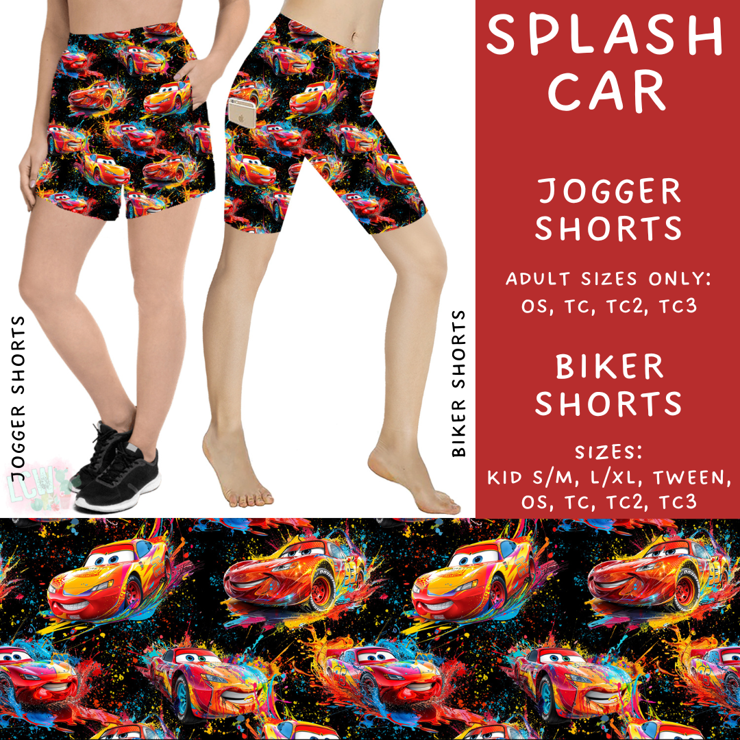 Batch #239 - Magical Faves 9 - Closes 11/18 - ETA early/mid Jan - Splash Car Biker & Jogger Shorts