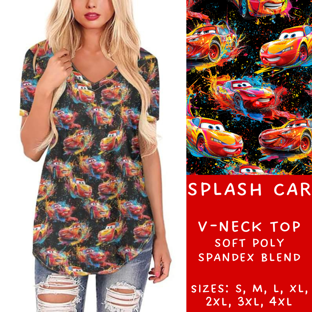 Batch #239 - Magical Faves 9 - Closes 11/18 - ETA early/mid Jan - Splash Car V-Neck Tee