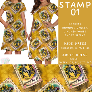 Batch #465 - Magical Character Stamps - Closes 12/19 - ETA mid Feb - Stamp 01 Womens & Girls Dresses