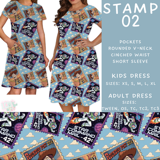 Batch #465 - Magical Character Stamps - Closes 12/19 - ETA mid Feb - Stamp 02 Womens & Girls Dresses