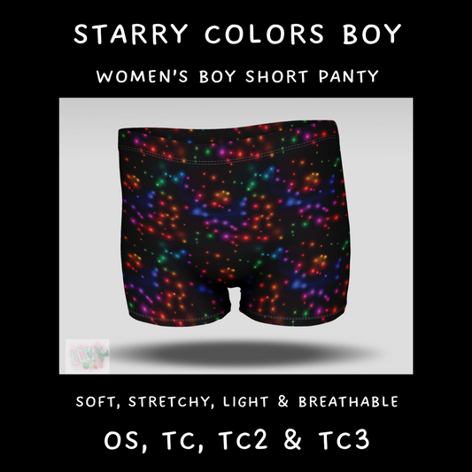 Batch #232 - Christmas Underwear - Closes 10/31 ETA early/mid Dec - Starry Colors Boy Shorts