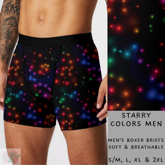 Batch #232 - Christmas Underwear - Closes 10/31 ETA early/mid Dec - Starry Colors Mens Boxer Briefs