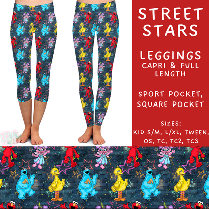 Batch #272 - Storybook Collection - Closes 1/17 - ETA late March - Street Stars Full and Capri Length Leggings