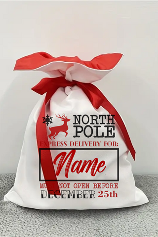 Santa Sack Bag Personalized