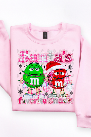 Santa's Favorite Snack M&M Sweatshirt