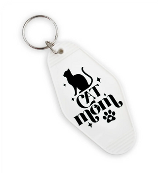 Cat Mom Keychain