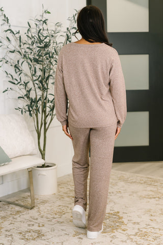 Seasonal Snooze Top and Bottom Set in Brown