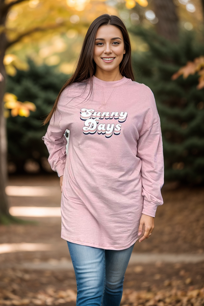 Sunny Days In Pink - Sweater Dress