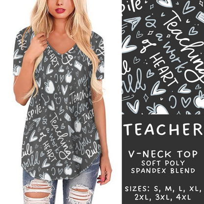 Batch #248 - Careers Collection - Closes 12/4 - ETA late Jan - Teacher V-Neck Tee