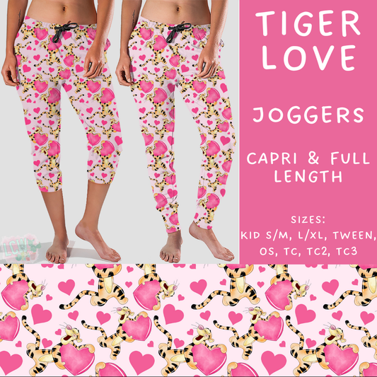 Batch #250 - Magical Valentine - Closes 12/9 - ETA late Jan - Tiger Love Full and Capri Length Joggers