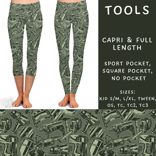 Batch #248 - Careers Collection - Closes 12/4 - ETA late Jan - Tools Full and Capri Length Leggings