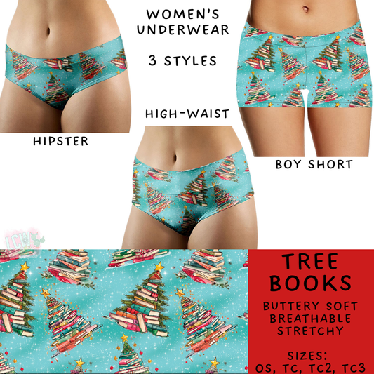 Batch #232 - Christmas Underwear - Closes 10/31 ETA early/mid Dec - Tree Books Women's Underwear