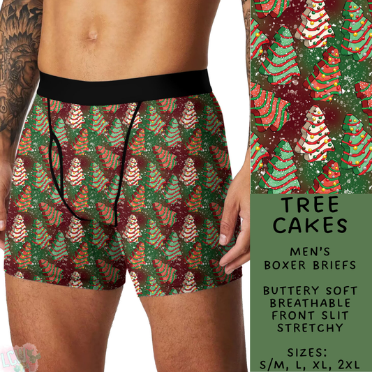 Batch #232 - Christmas Underwear - Closes 10/31 ETA early/mid Dec - Tree Cakes Men's Boxer Briefs