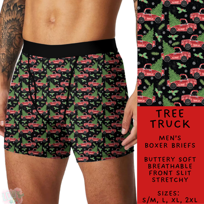 Batch #232 - Christmas Underwear - Closes 10/31 ETA early/mid Dec - Tree Truck Men's Boxer Briefs