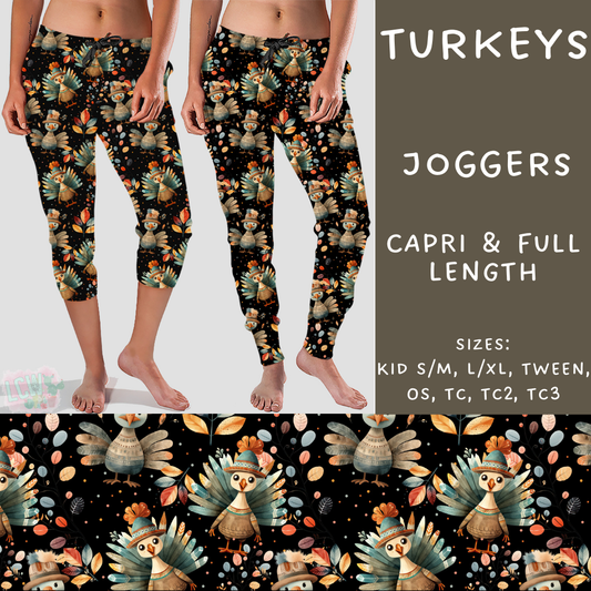 PREORDER Batch #207 - Fall Fun - Closes 9/27 - ETA mid Nov - Turkeys Full and Capri Length Joggers