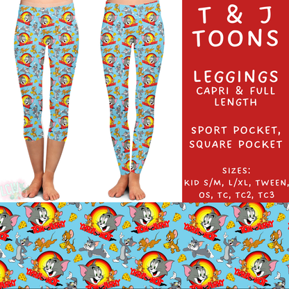 Batch #272 - Storybook Collection - Closes 1/17 - ETA late March - T & J Toons Full and Capri Length Leggings