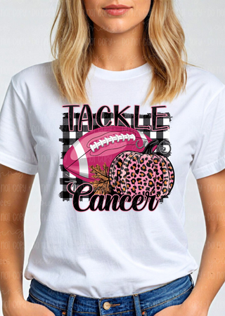 Tackle Cancer Leopard Tee