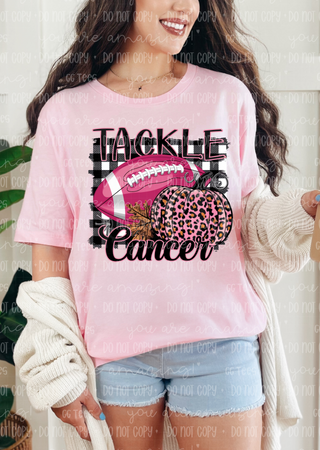 Tackle Cancer Leopard Tee