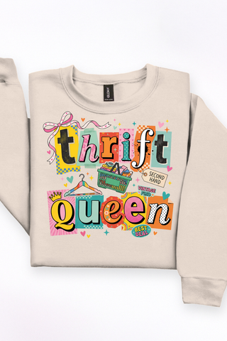 Thrift Queen Tee or Sweatshirt