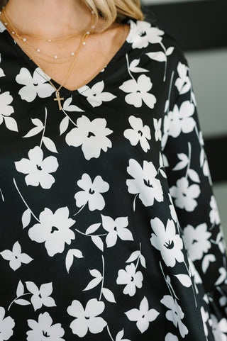 Time and Time Again Floral Blouse