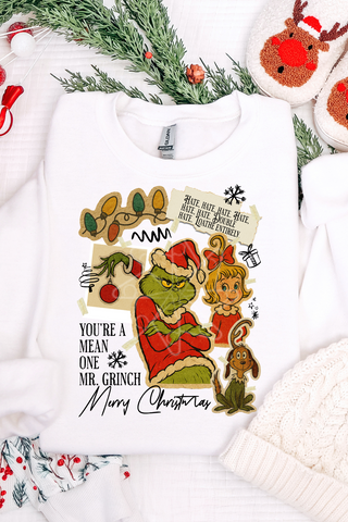 Vintage Christmas Movie Mean One Sweatshirt