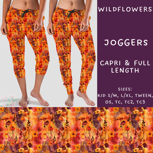 PREORDER Batch #204 - Hello Fall - Closes 9/20 - ETA early Nov - Wildflowers Full and Capri Length Joggers