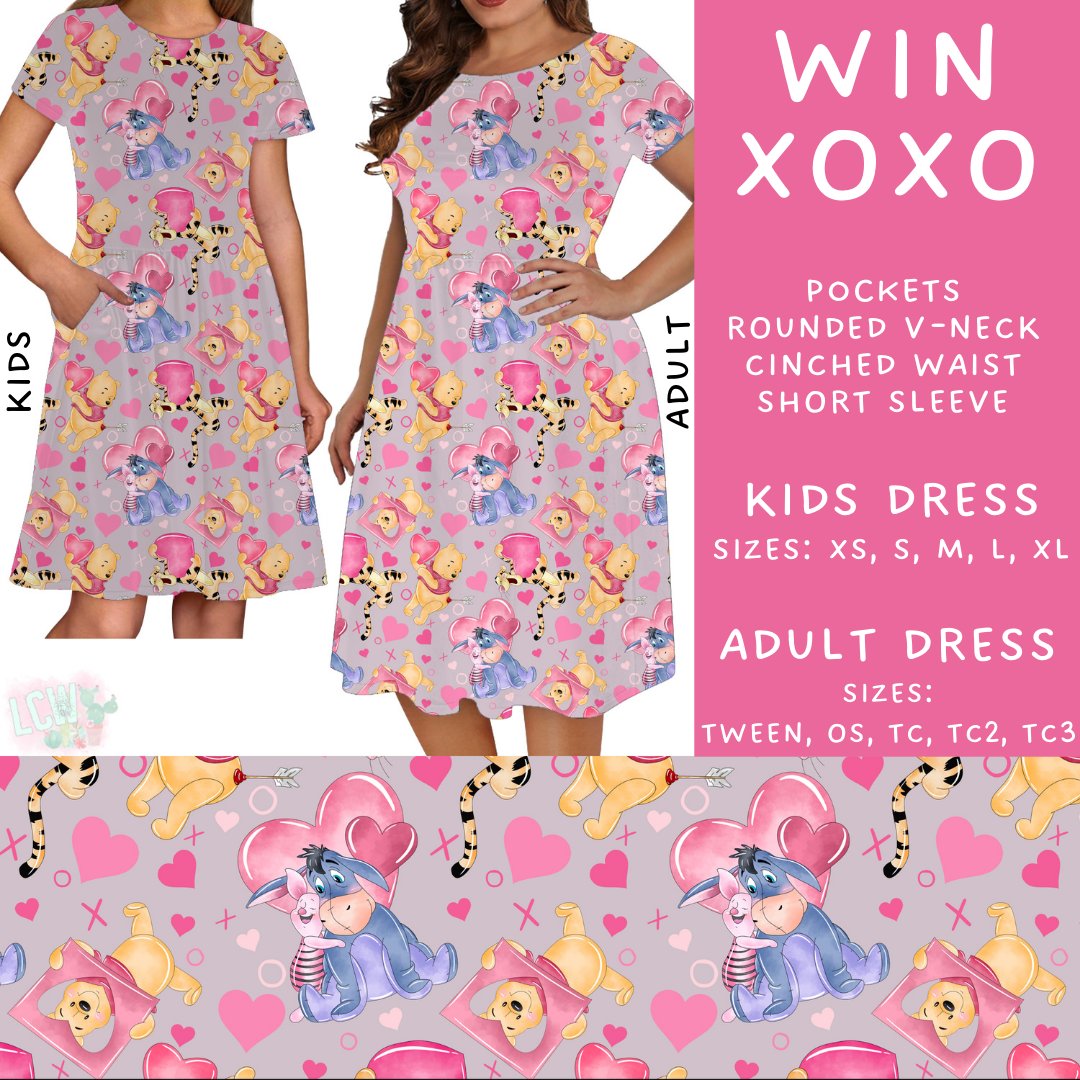 Batch #250 - Magical Valentine - Closes 12/9 - ETA late Jan - Win XOXO Big Hugs Adult & Kids Dresses