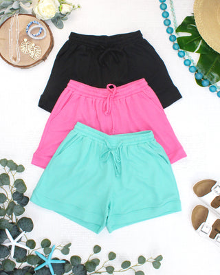 IN STOCK Weslie Waffle Shorts - Pink