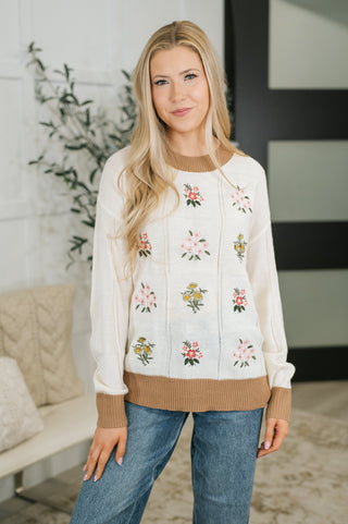 Wild Mannered Floral Block Sweater